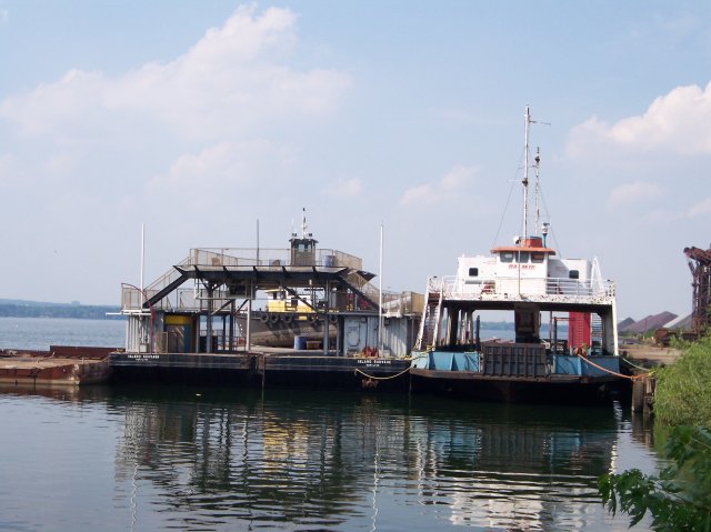 two ferries, photo by Joseph Raymond, in Hamilton Ontario, Canada, host site ChristianMuse.com
